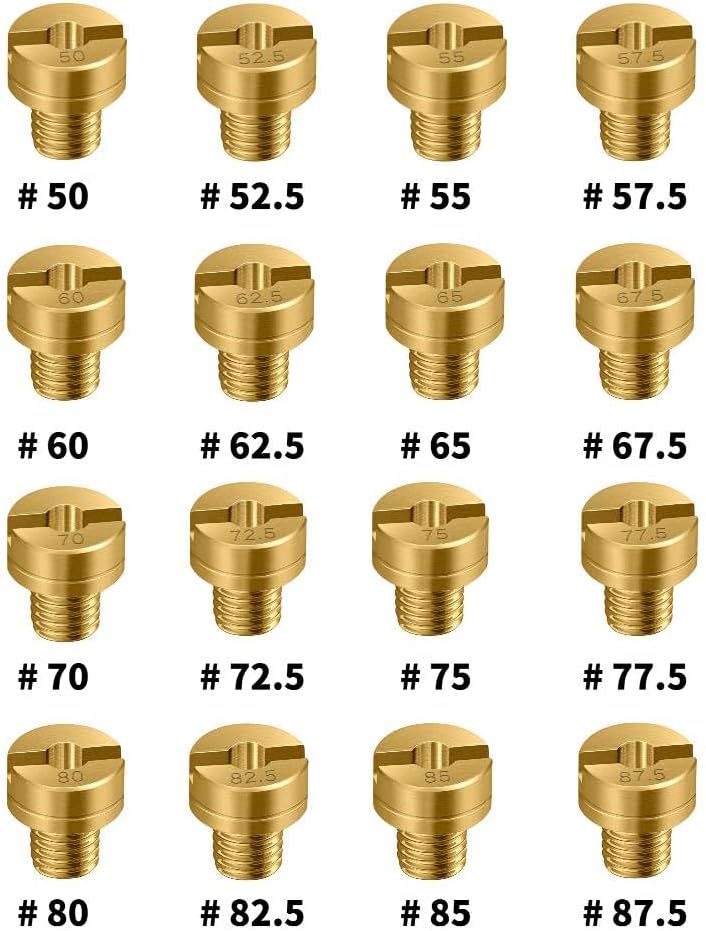 Strongthium Main Jet Kit for Mikuni HS HSR RS TM VM VM22 VM24 VM26 Carburetors Large Round N100.604#50 ~ #80 - Image 4